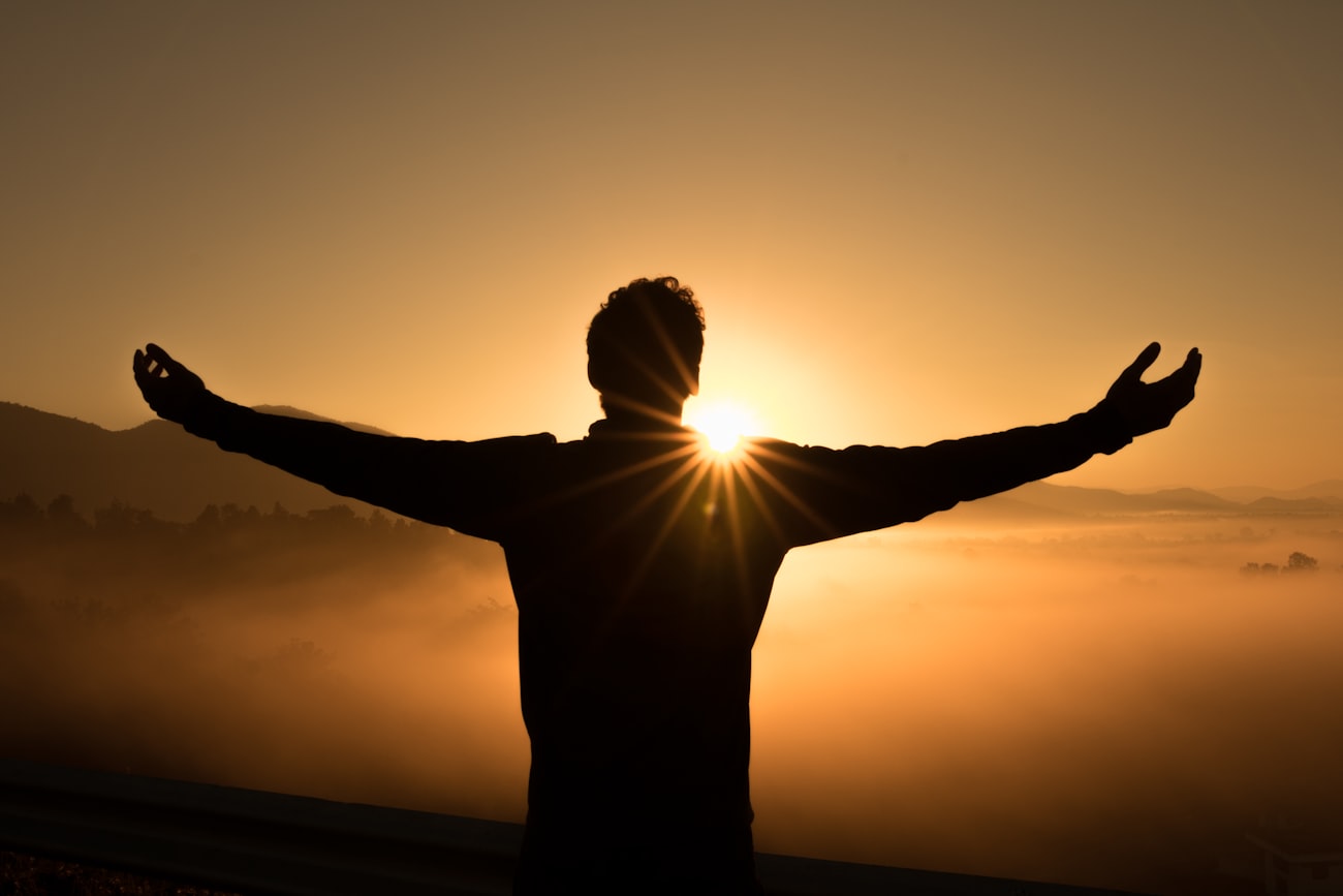 A person working comfortably, financially secure